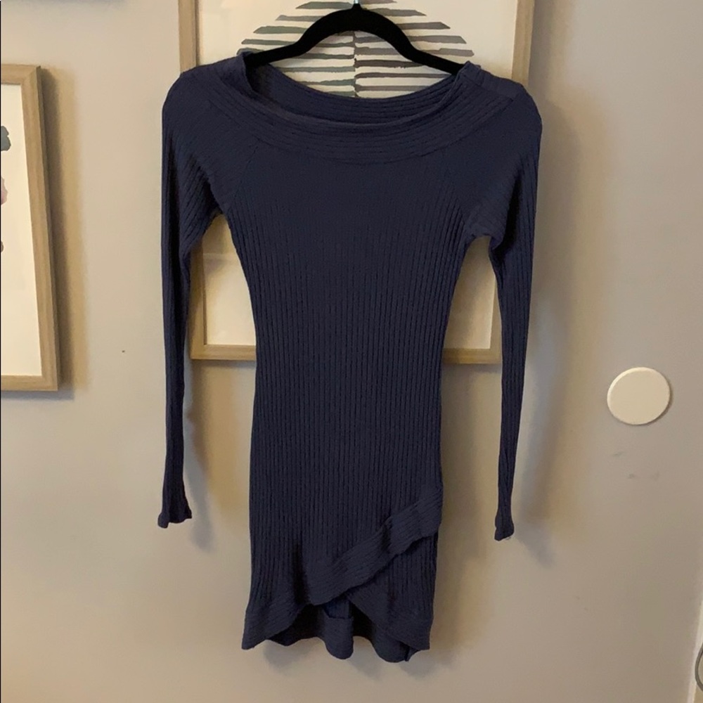 Blue Bodycon Cocktail Dress